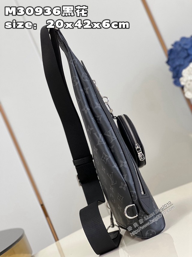 LV專櫃2023新款Duo單肩包 M30936 路易威登男士胸包肩背包挎包 dn1304